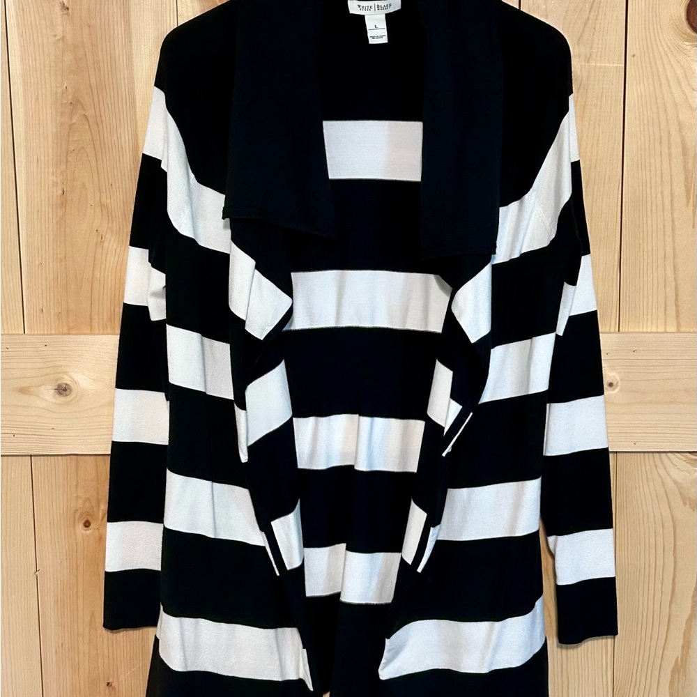 White House Black Market Bold Striped Cardigan